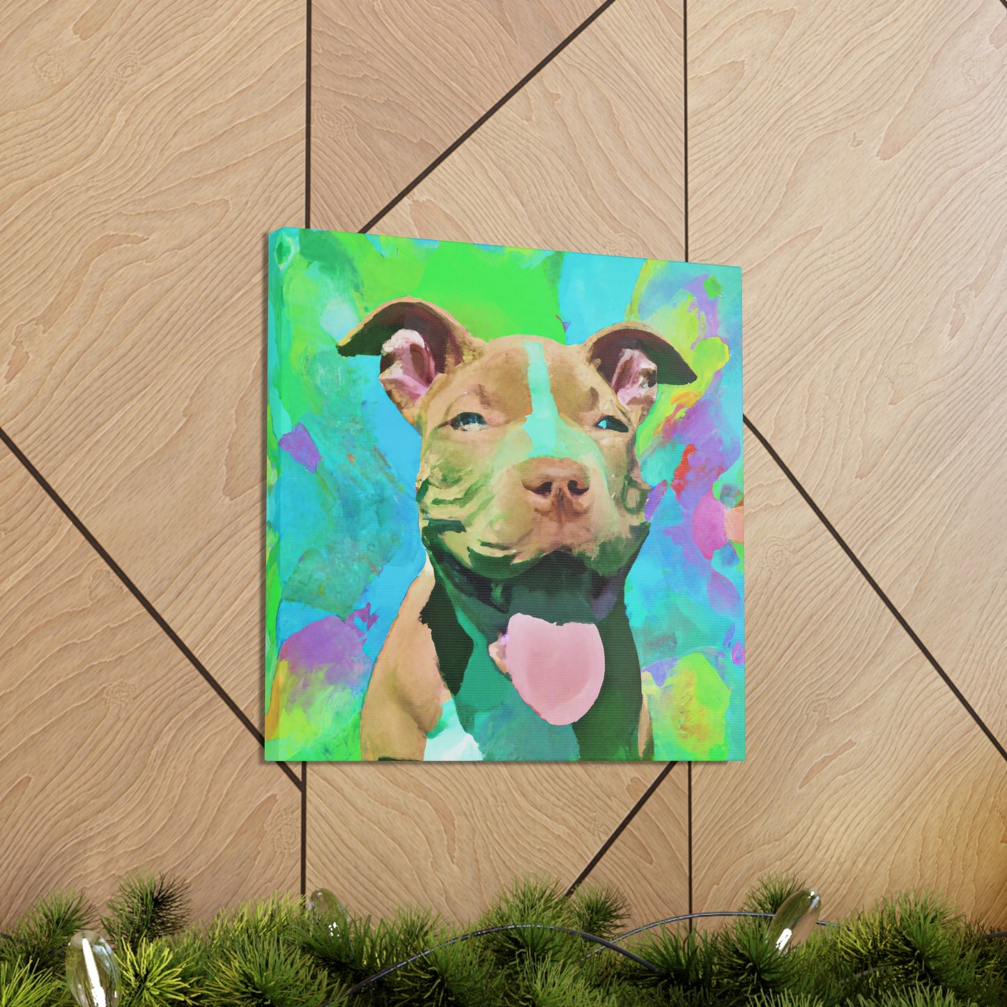 Princella Solamae - Pitbull Puppy - Canvas