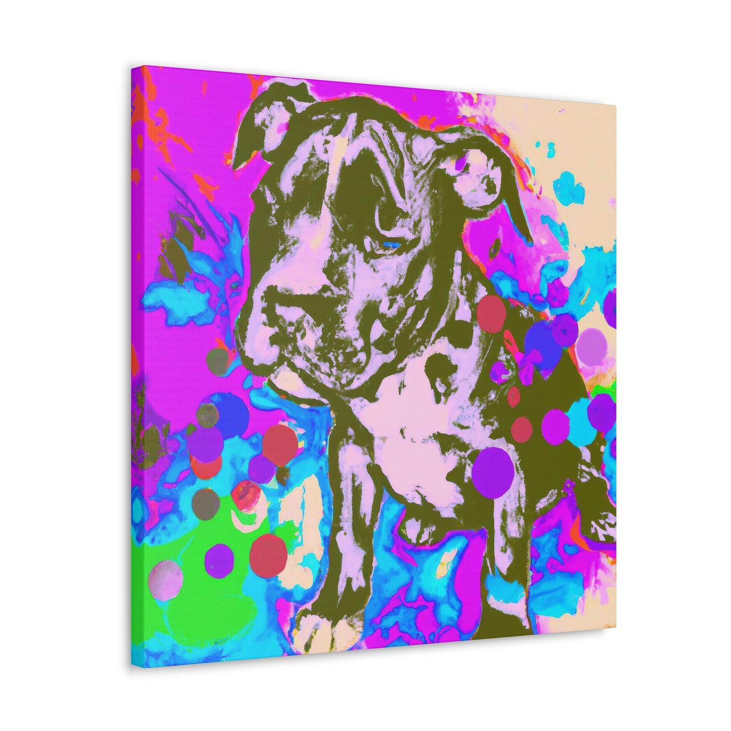 Augustine de Valois - Pitbull Puppy - Canvas