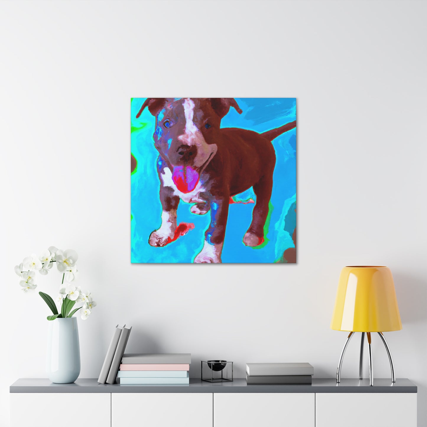 Rivana Von Rothshausen - Pitbull Puppy - Canvas