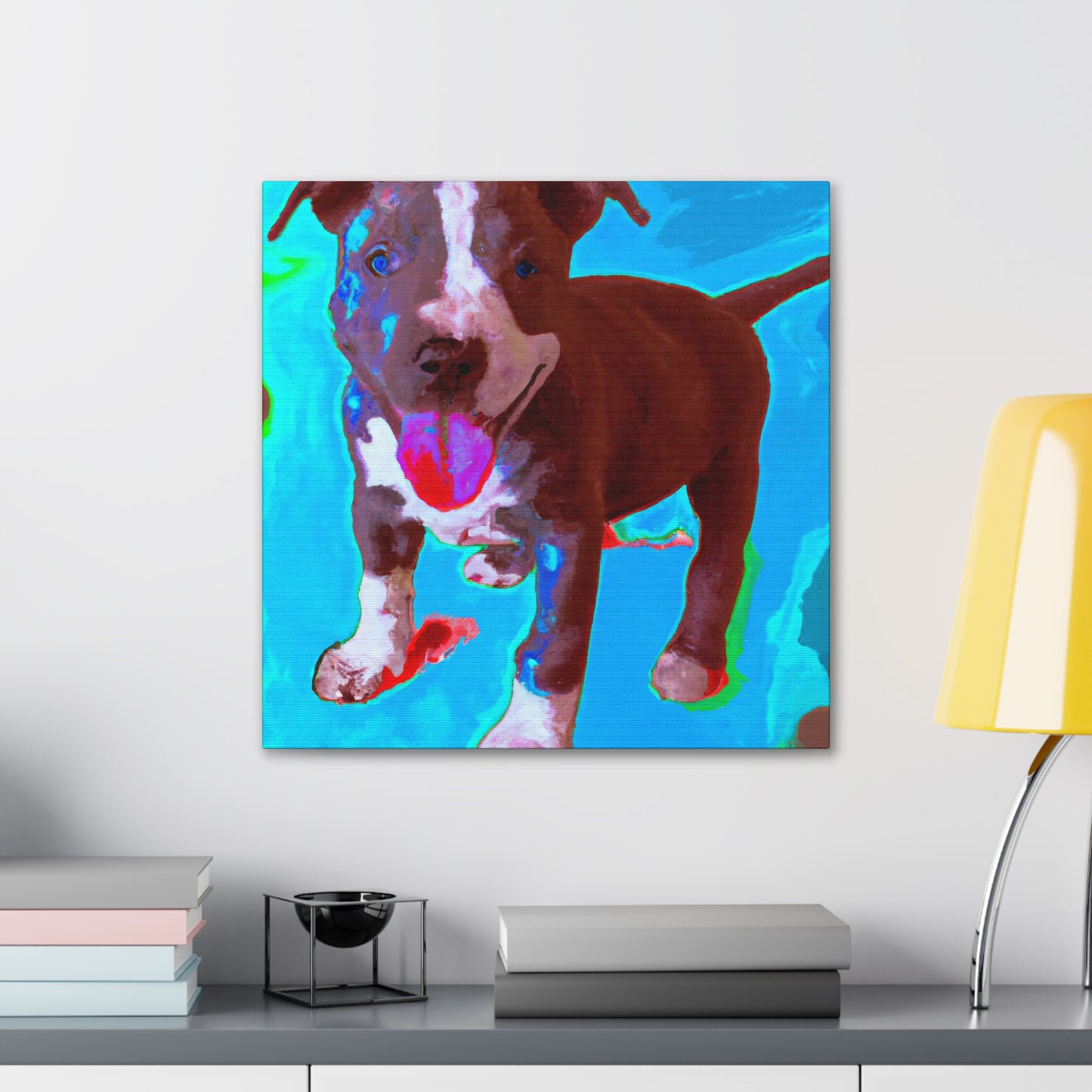 Rivana Von Rothshausen - Pitbull Puppy - Canvas