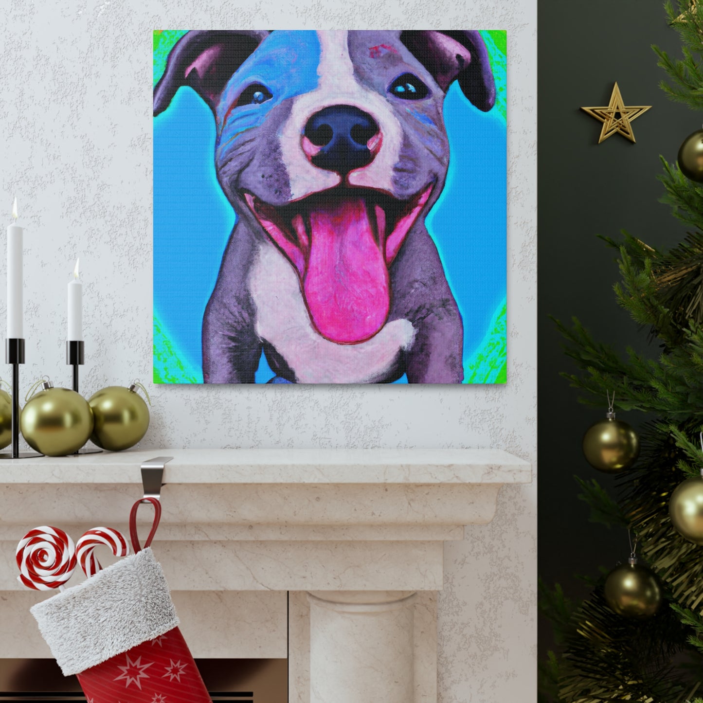 Celestina Elsanna de Veniela - Pitbull Puppy - Canvas