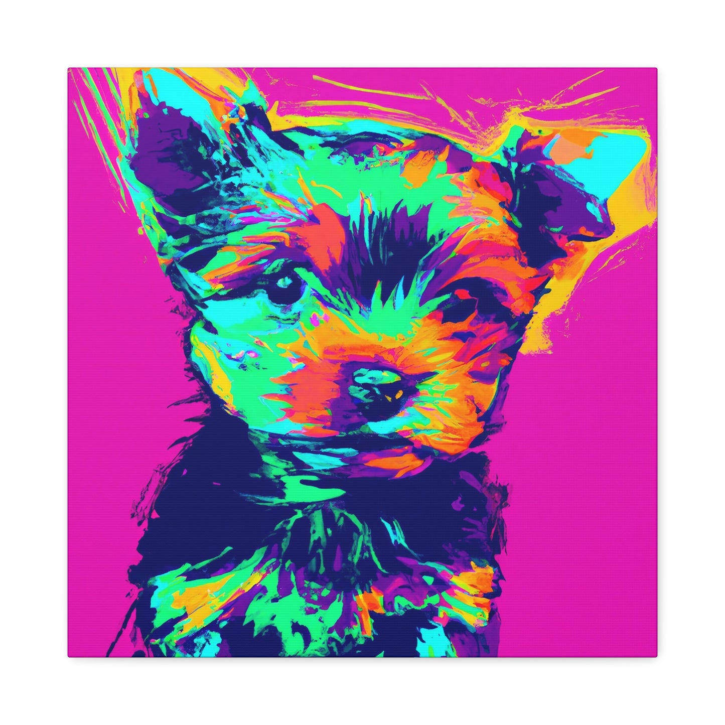 King Morgon of Gwent - Yorkie Puppy - Canvas