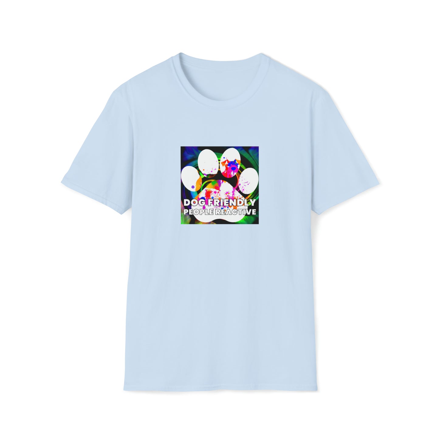 Vampantique - "Dog Friendly, People Reactive" (colored swirl) Unisex Tee