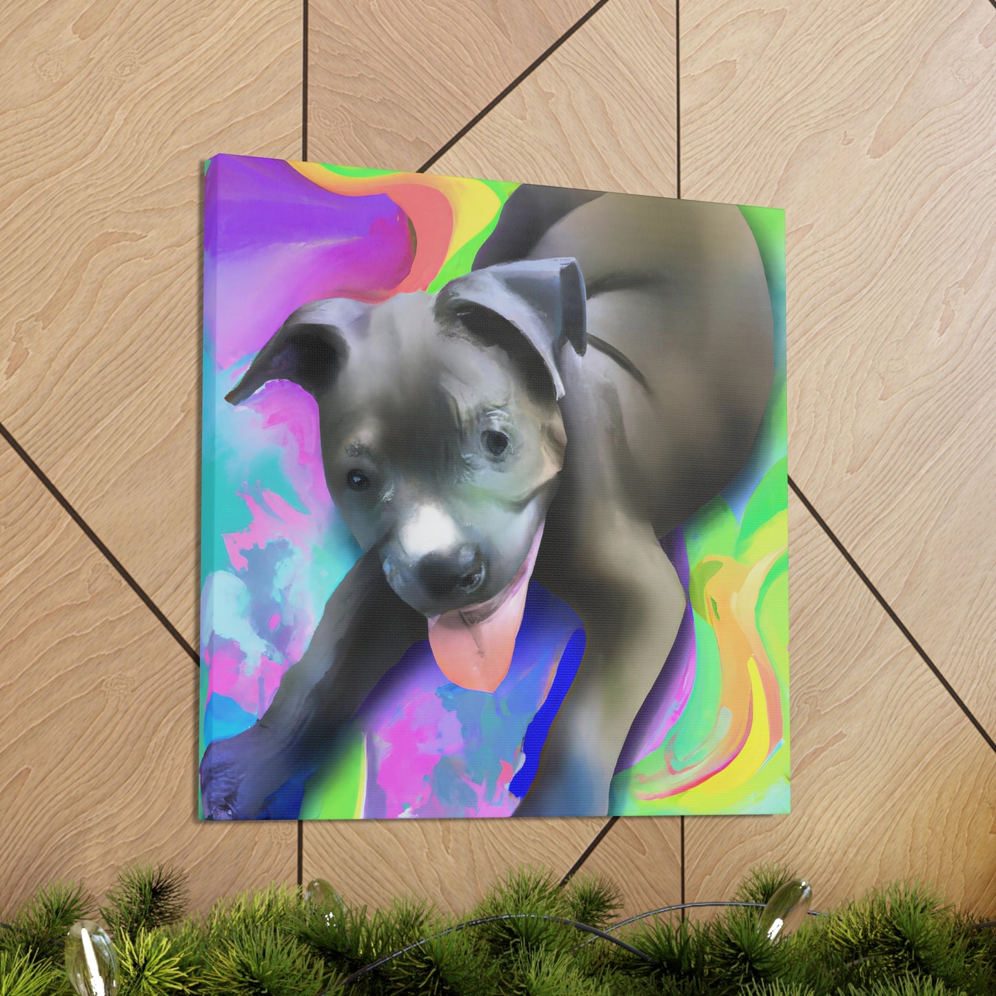 Baroness Amalthea Valancephon - Pitbull Puppy - Canvas