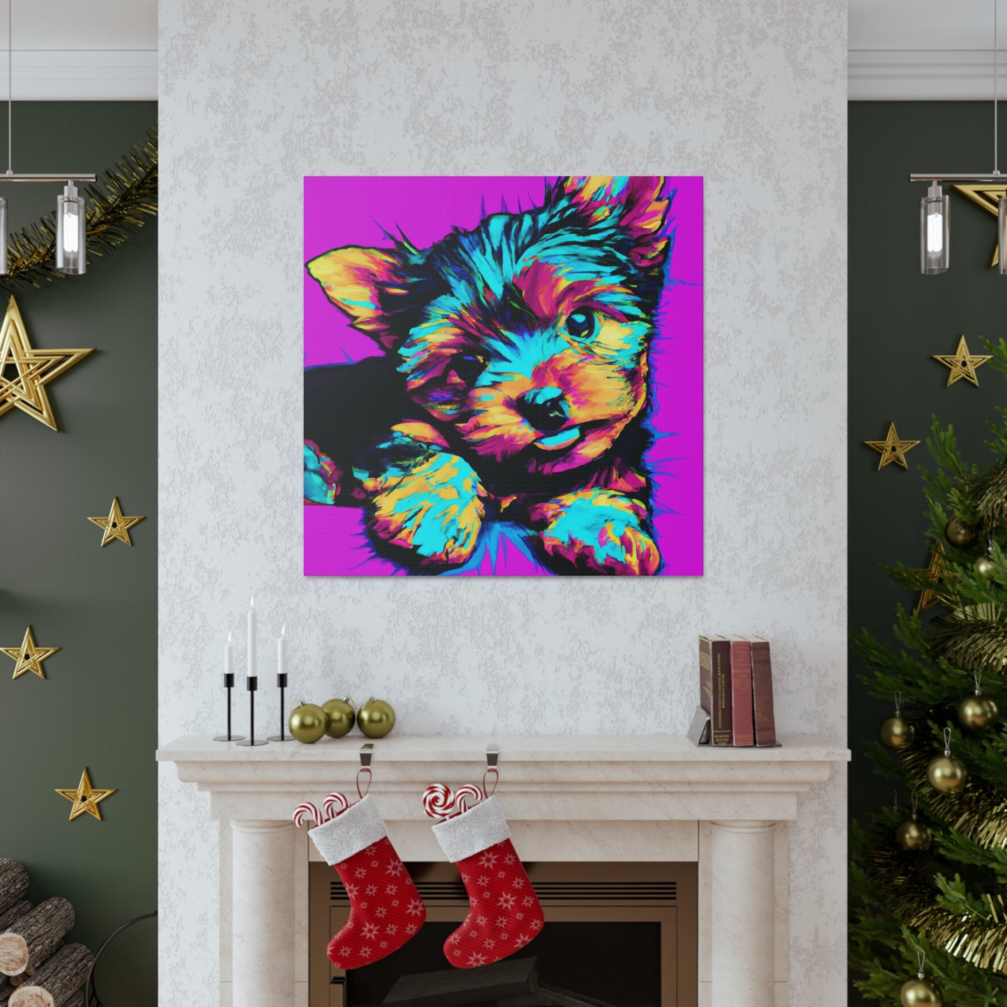 Kingston Noblephus - Yorkie Puppy - Canvas