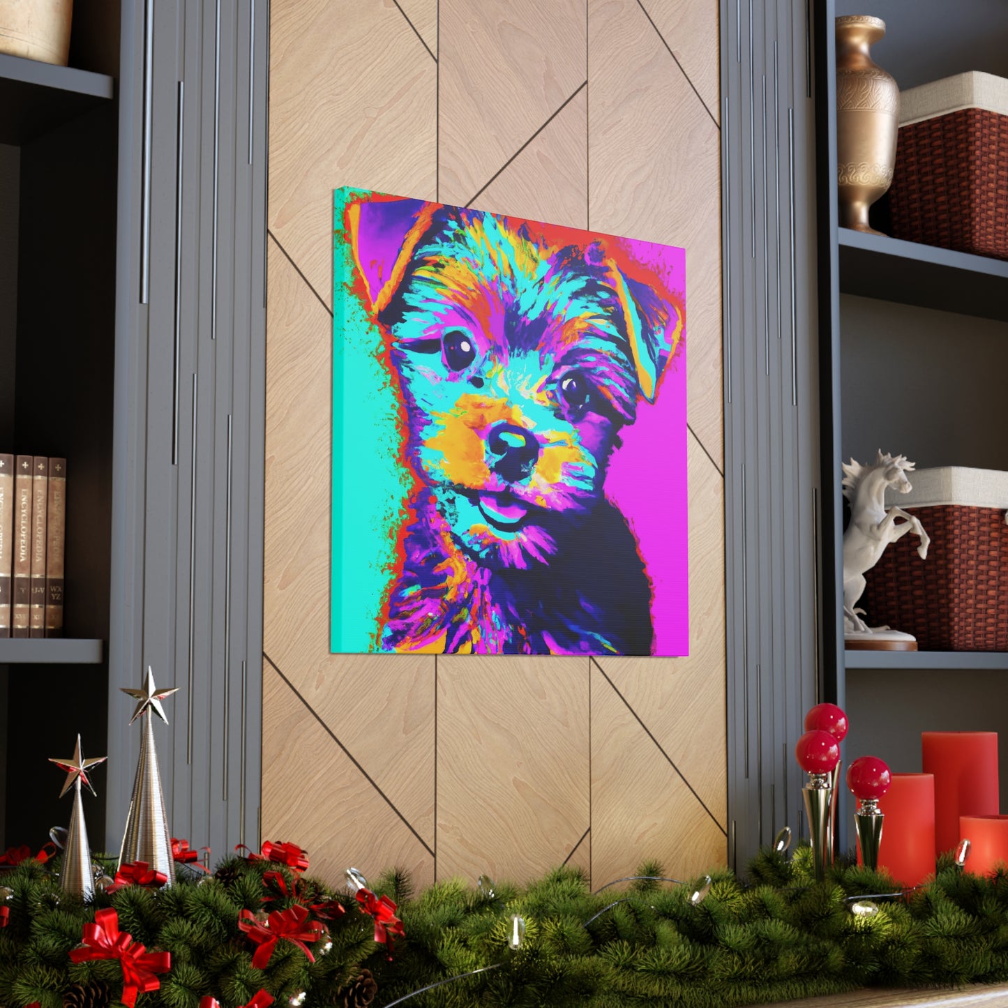 Afton Wilhemina de Winshire - Yorkie Puppy - Canvas