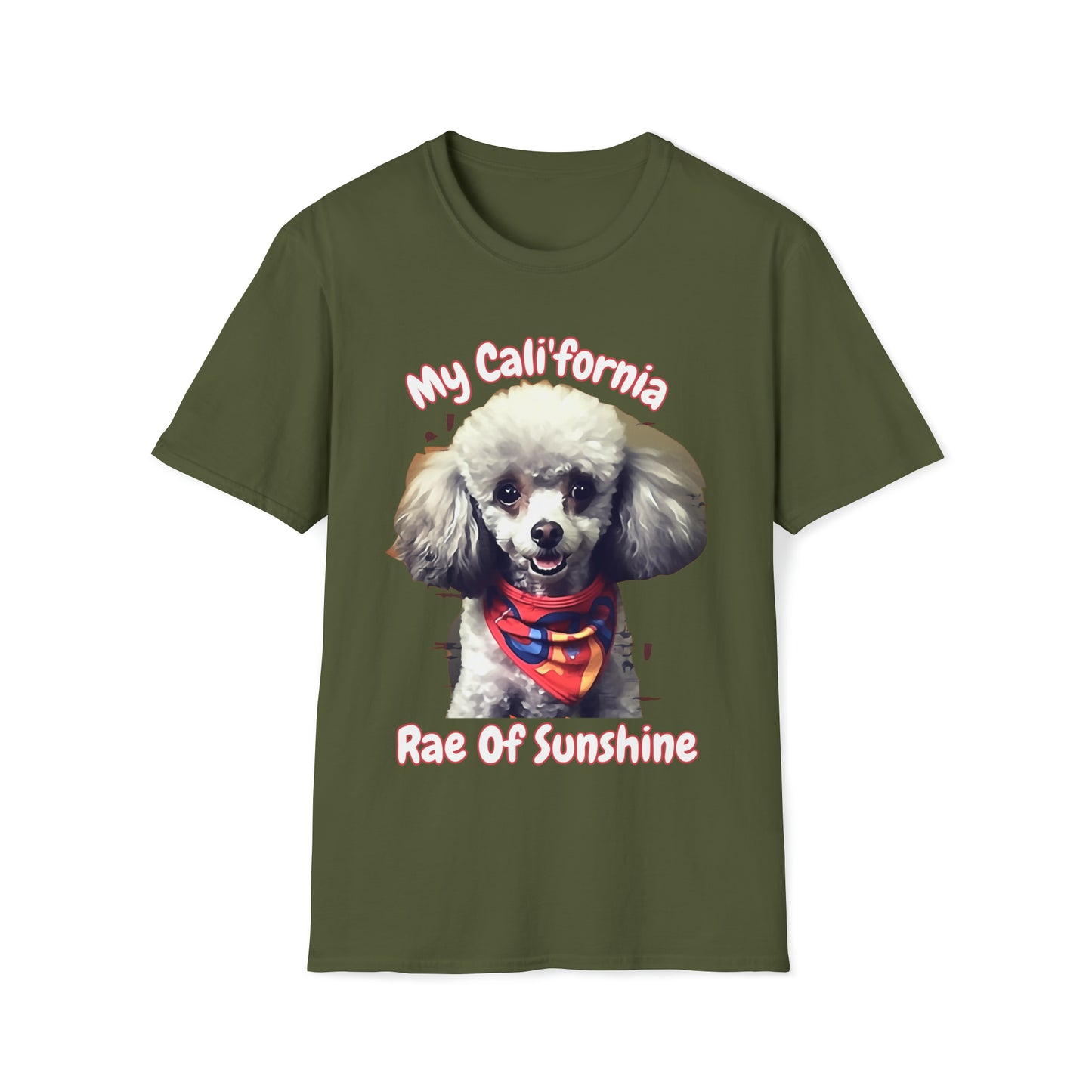 Copy of "Cali'fornia Rae of Sunshine" Dog Unisex Softstyle T-Shirt