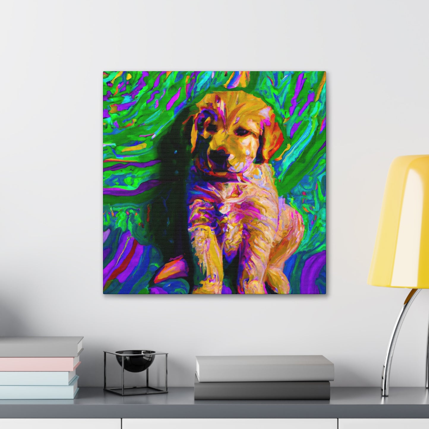 Kingston Remei de Becque - Golden Retriever Puppy - Canvas