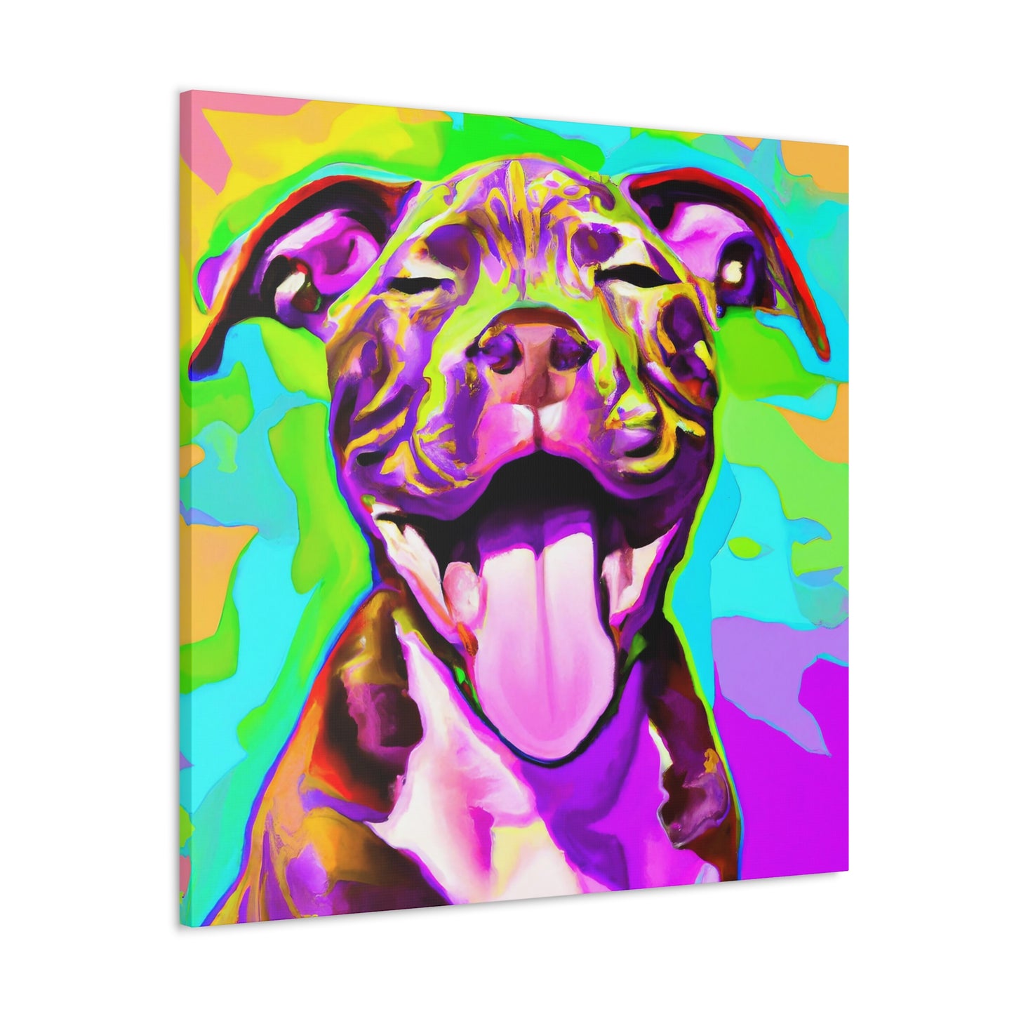 Prince Ianus Bailey the Second - Pitbull Puppy - Canvas