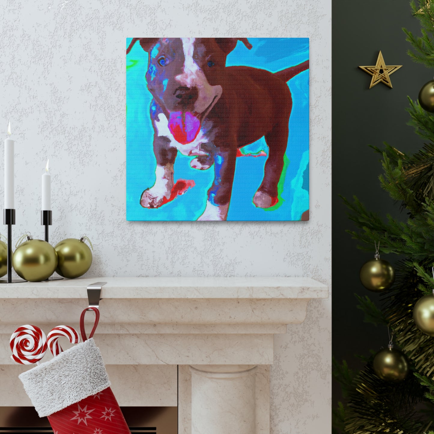 Rivana Von Rothshausen - Pitbull Puppy - Canvas