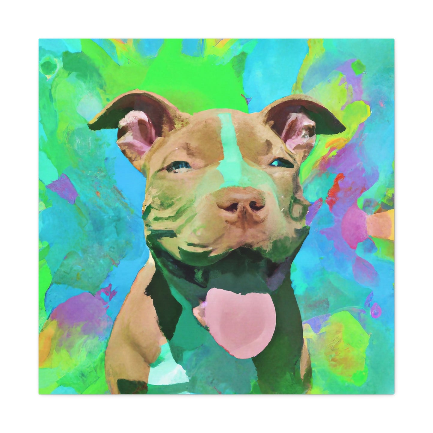 Princella Solamae - Pitbull Puppy - Canvas