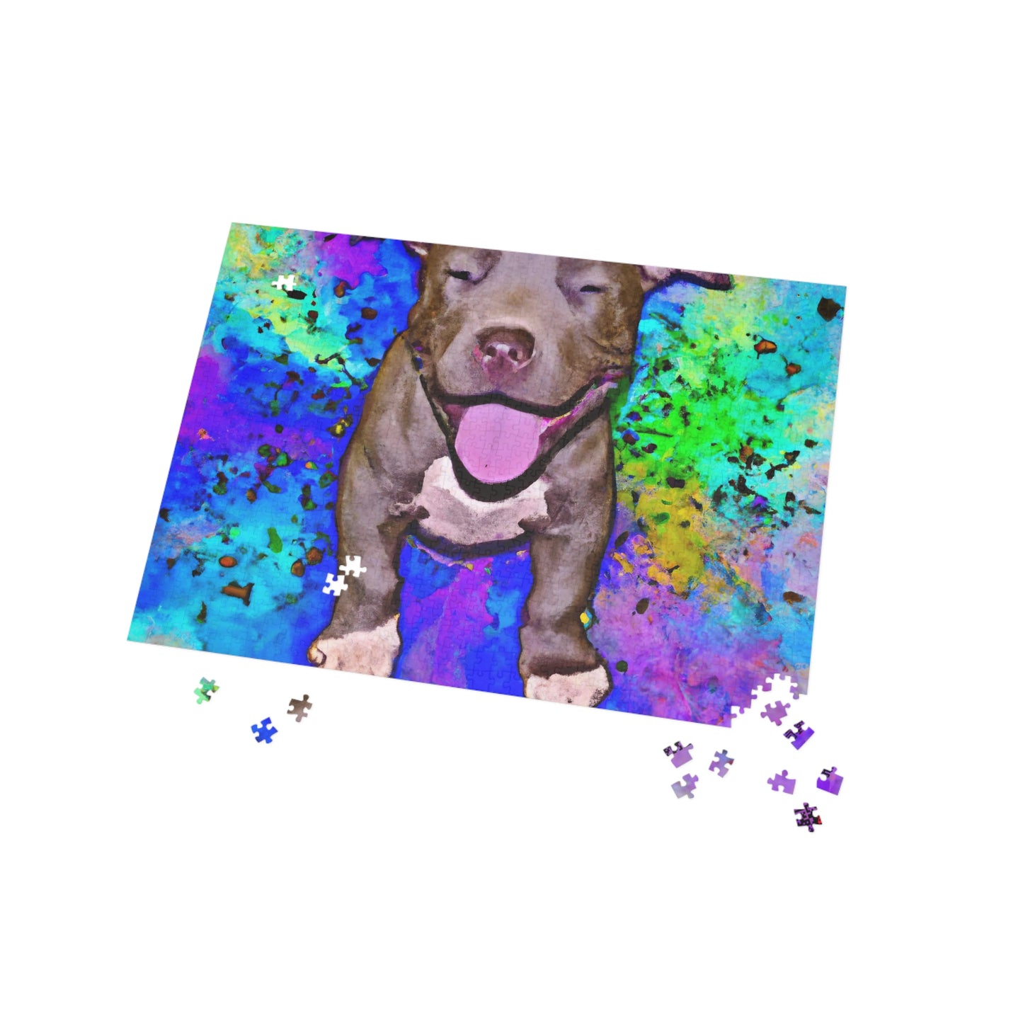 Emperor Kenshi the II - Pitbull Puppy - Puzzle