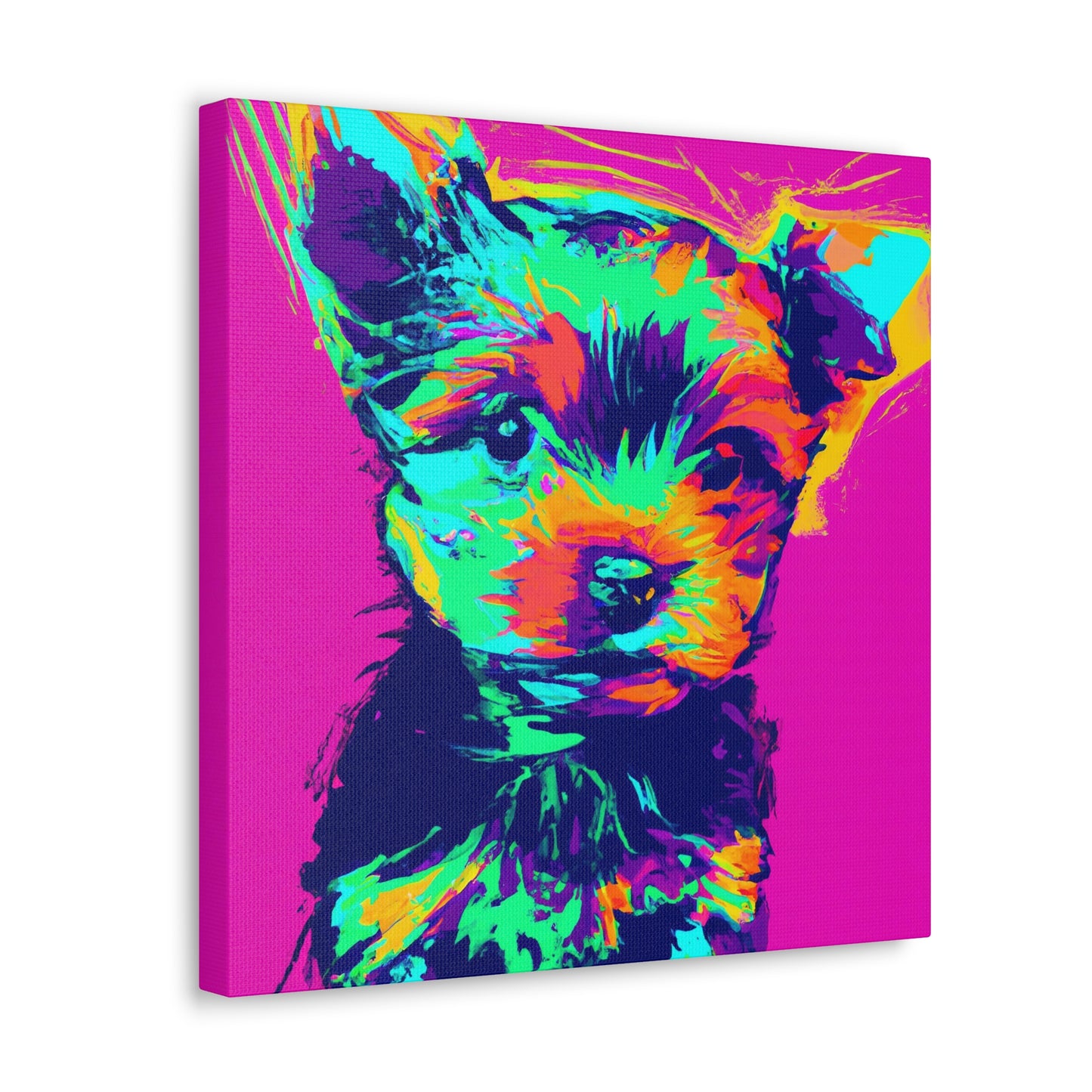 King Morgon of Gwent - Yorkie Puppy - Canvas