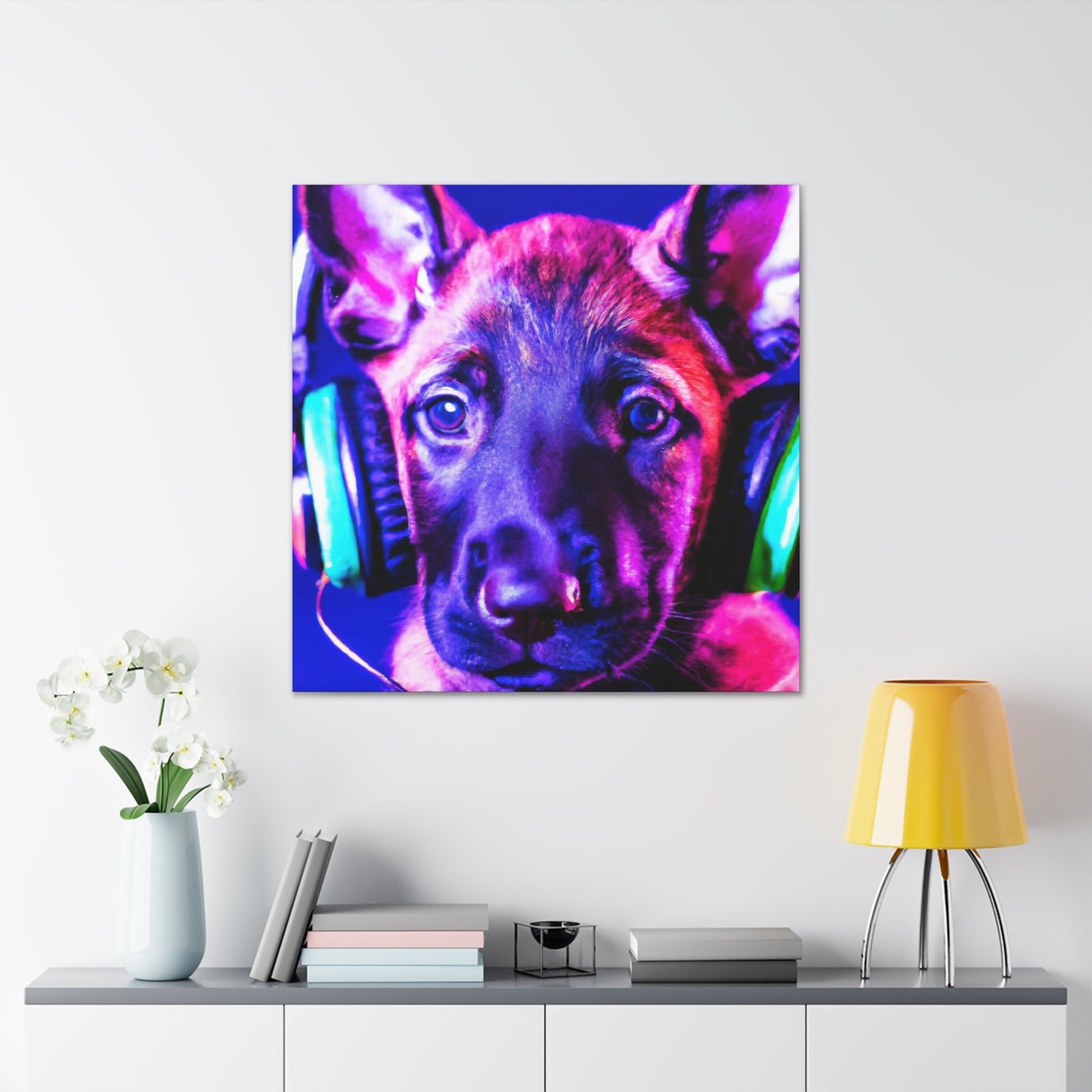 Countess Agathe de La Violette - Belgian Malinois - Canvas