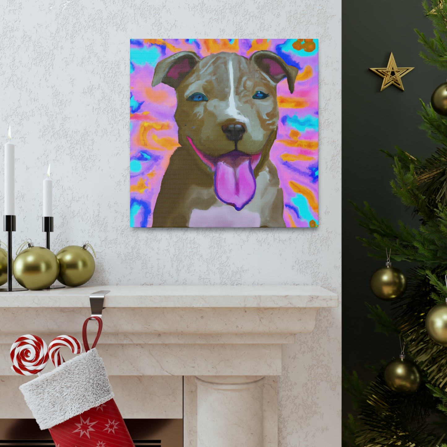 Prince/Princess Castellano of Italy - Pitbull Puppy - Canvas