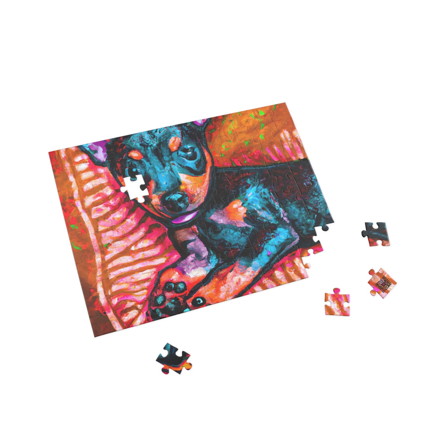 Victorine Pontceaux - Miniature Pinscher Puppy - Puzzle