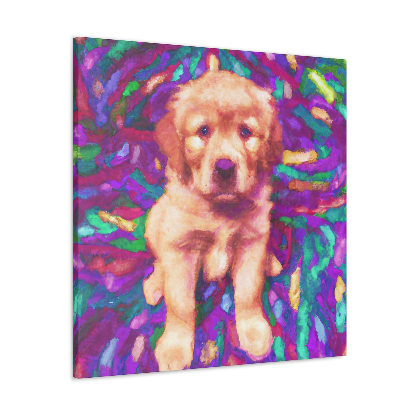 Lorde Castillioe of Madrid - Golden Retriever Puppy - Canvas