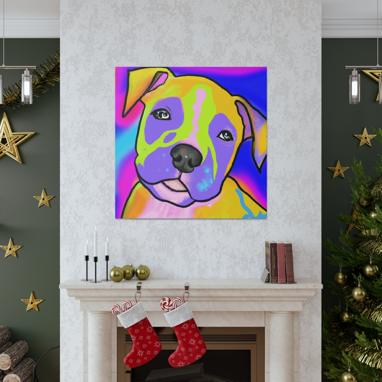 Rembrandt de Couronne - Pitbull Puppy - Canvas