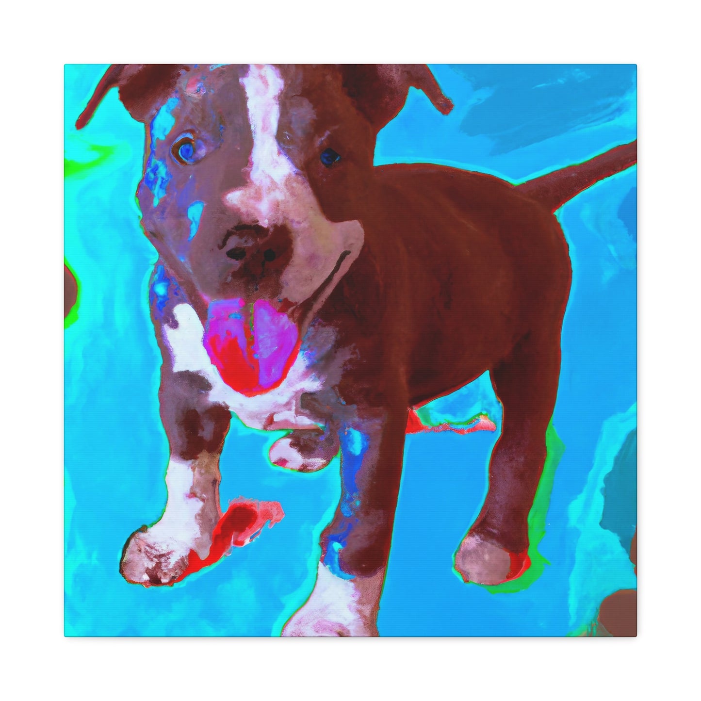 Rivana Von Rothshausen - Pitbull Puppy - Canvas