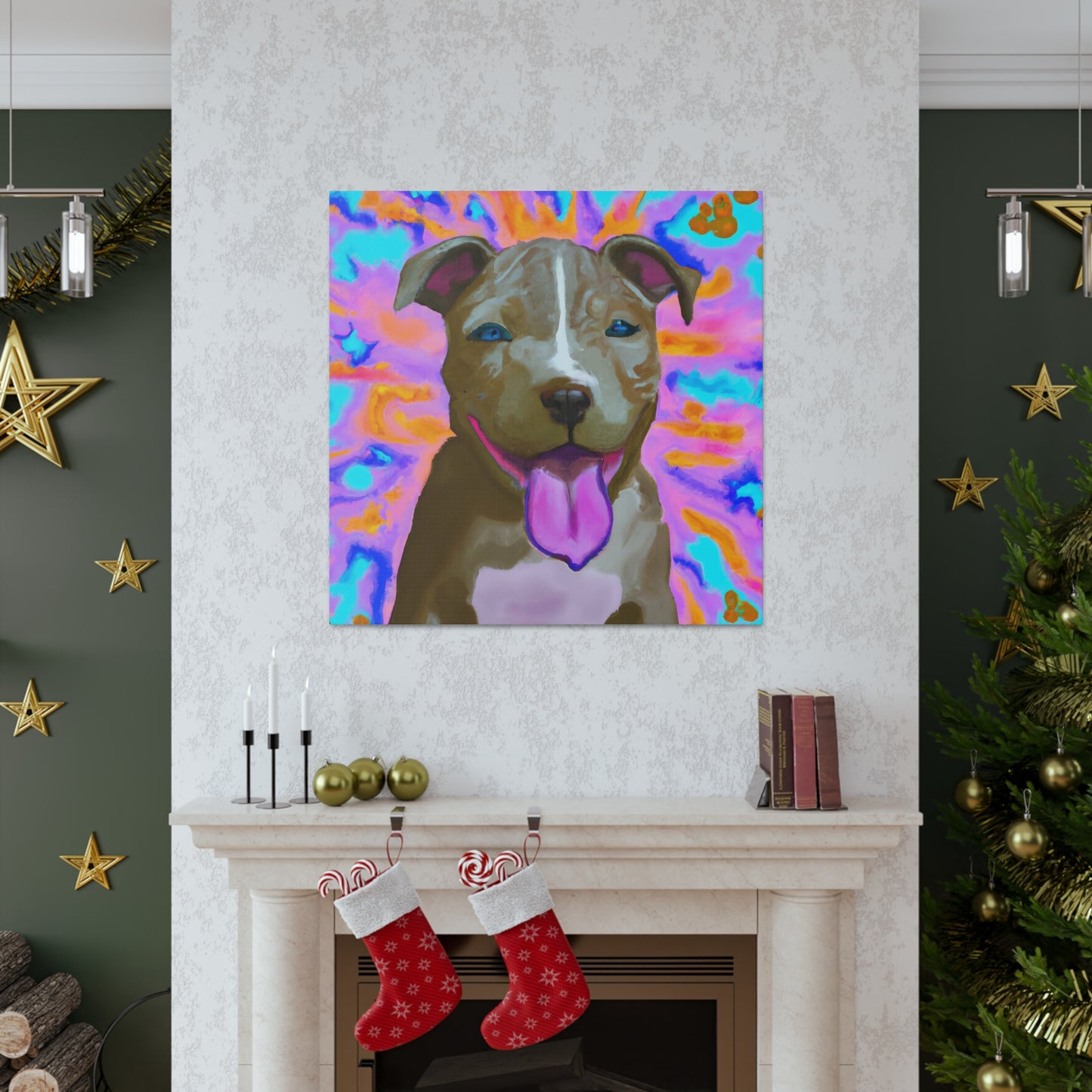 Prince/Princess Castellano of Italy - Pitbull Puppy - Canvas