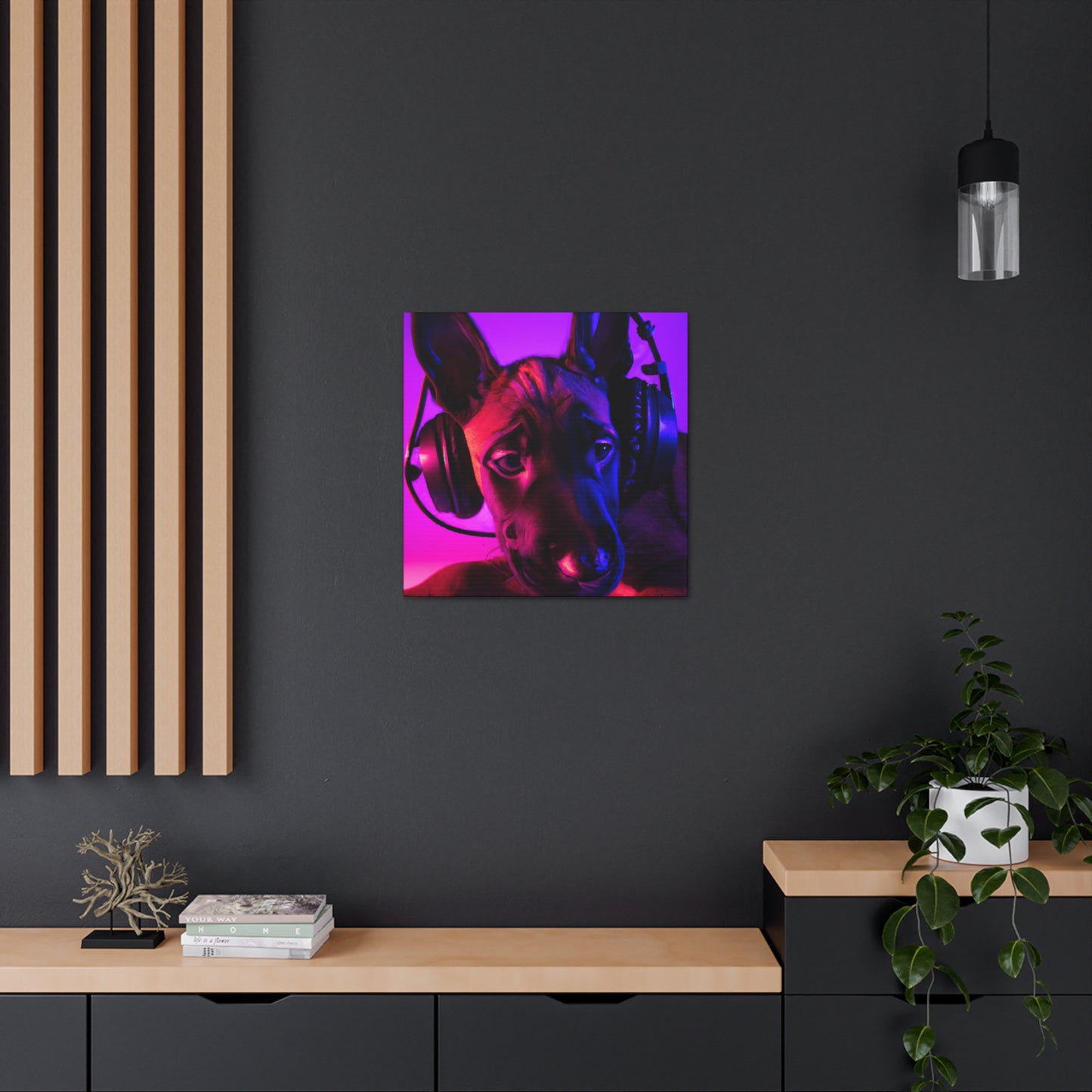 The Royal Artist Hughe Bramwall of Belgium - Belgian Malinois - Canvas