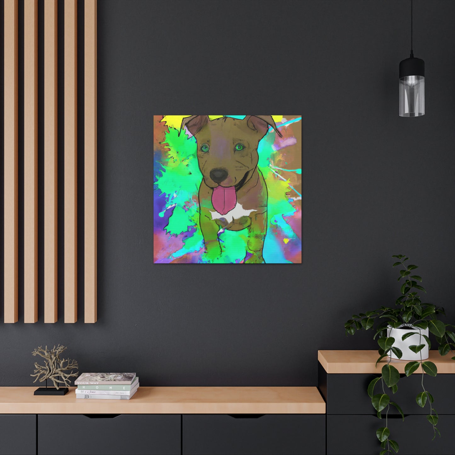 Kingston Viscounteau - Pitbull Puppy - Canvas