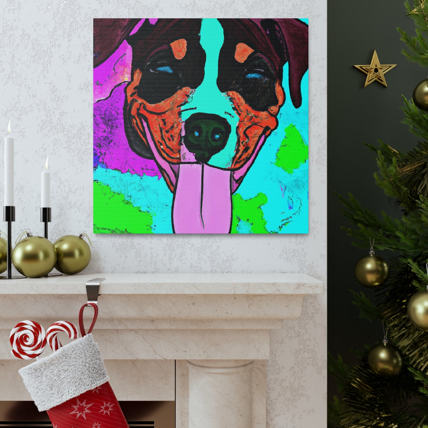 Gwendolyn de LaVallee - Pitbull Puppy - Canvas