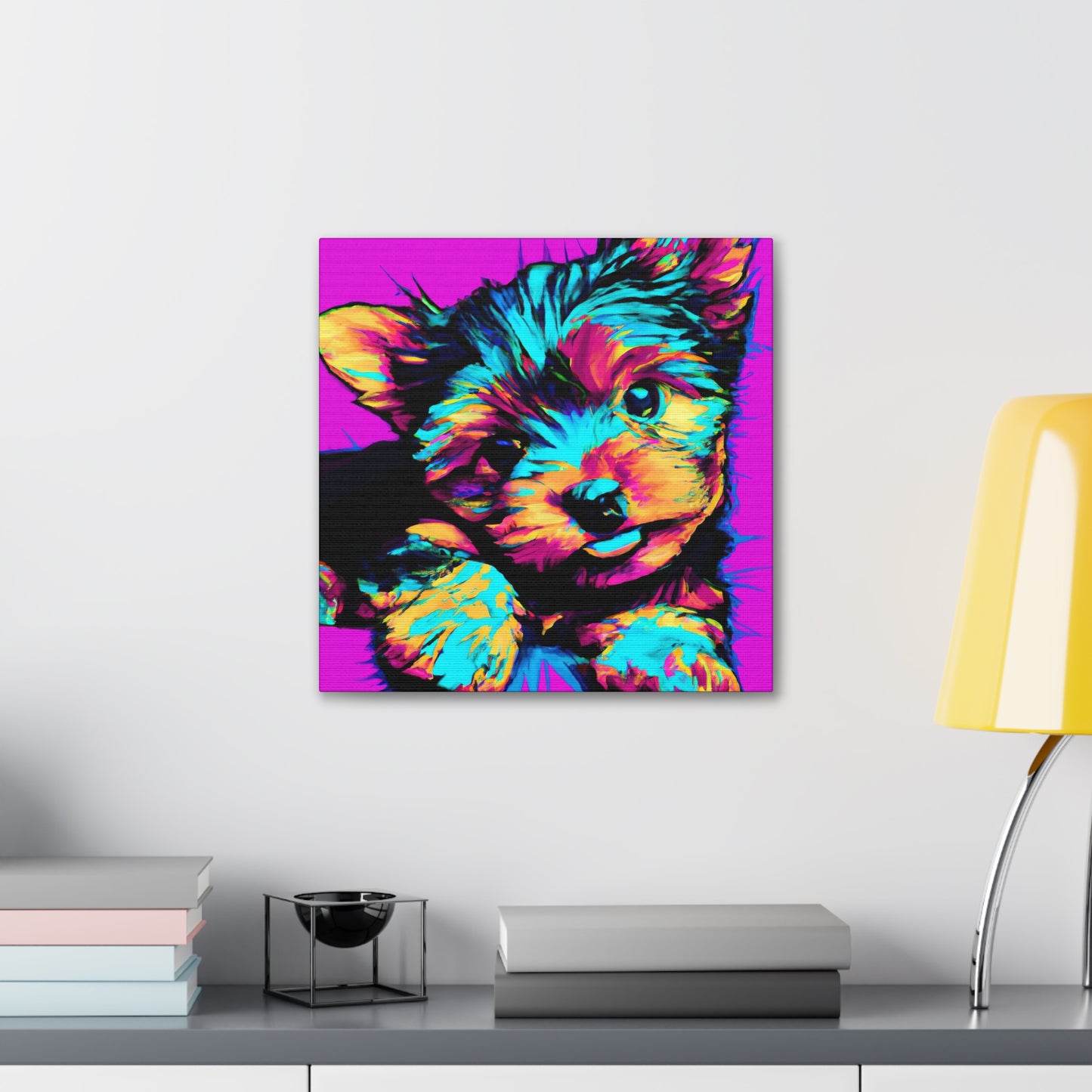 Kingston Noblephus - Yorkie Puppy - Canvas