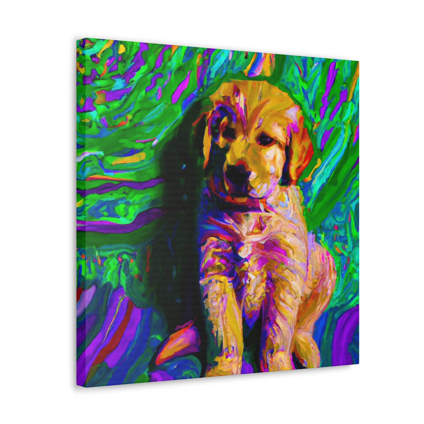 Kingston Remei de Becque - Golden Retriever Puppy - Canvas