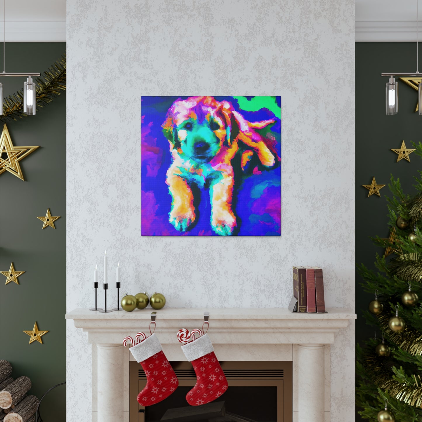 Cortland de' Medici - Golden Retriever Puppy - Canvas