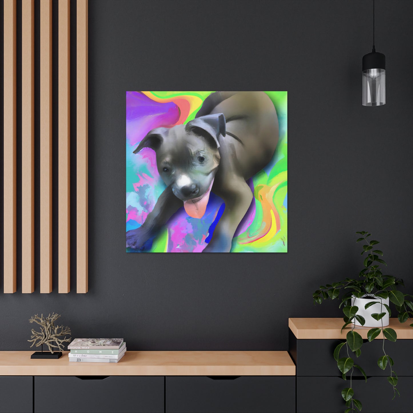 Baroness Amalthea Valancephon - Pitbull Puppy - Canvas