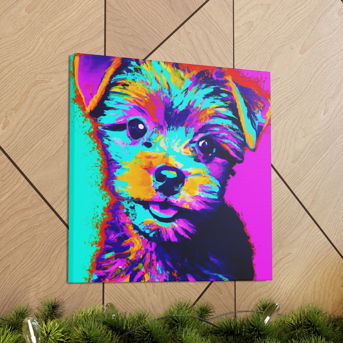 Afton Wilhemina de Winshire - Yorkie Puppy - Canvas