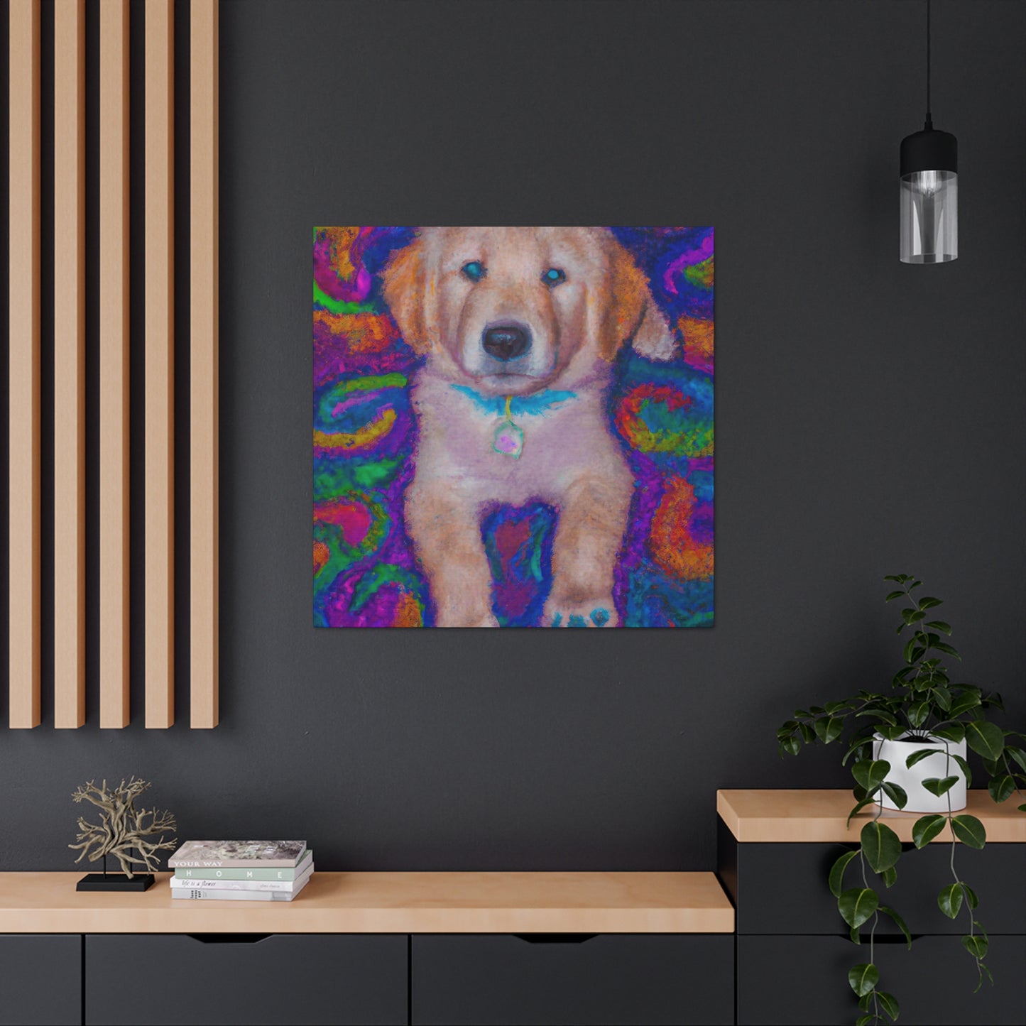 Lord Fausto Hopecliff - Golden Retriever Puppy - Canvas