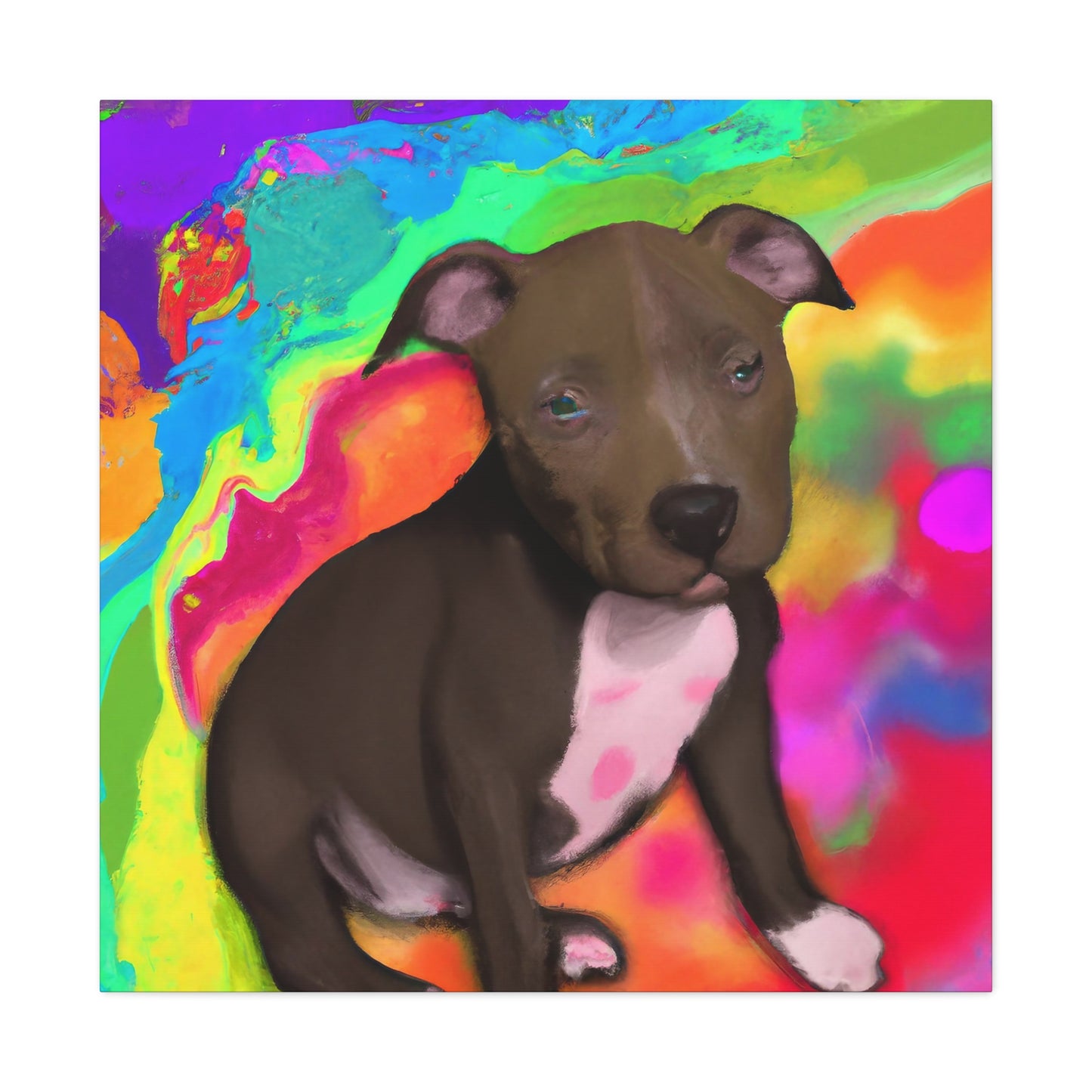 Augustus Royalty - Pitbull Puppy - Canvas