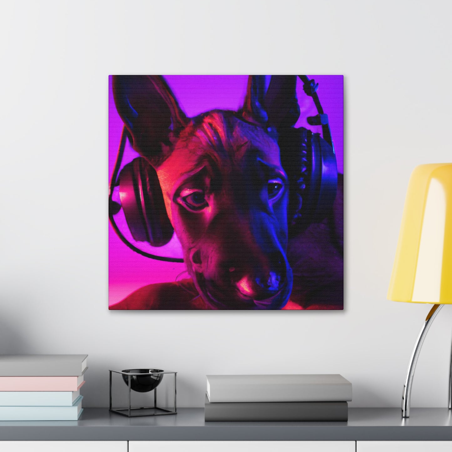 The Royal Artist Hughe Bramwall of Belgium - Belgian Malinois - Canvas