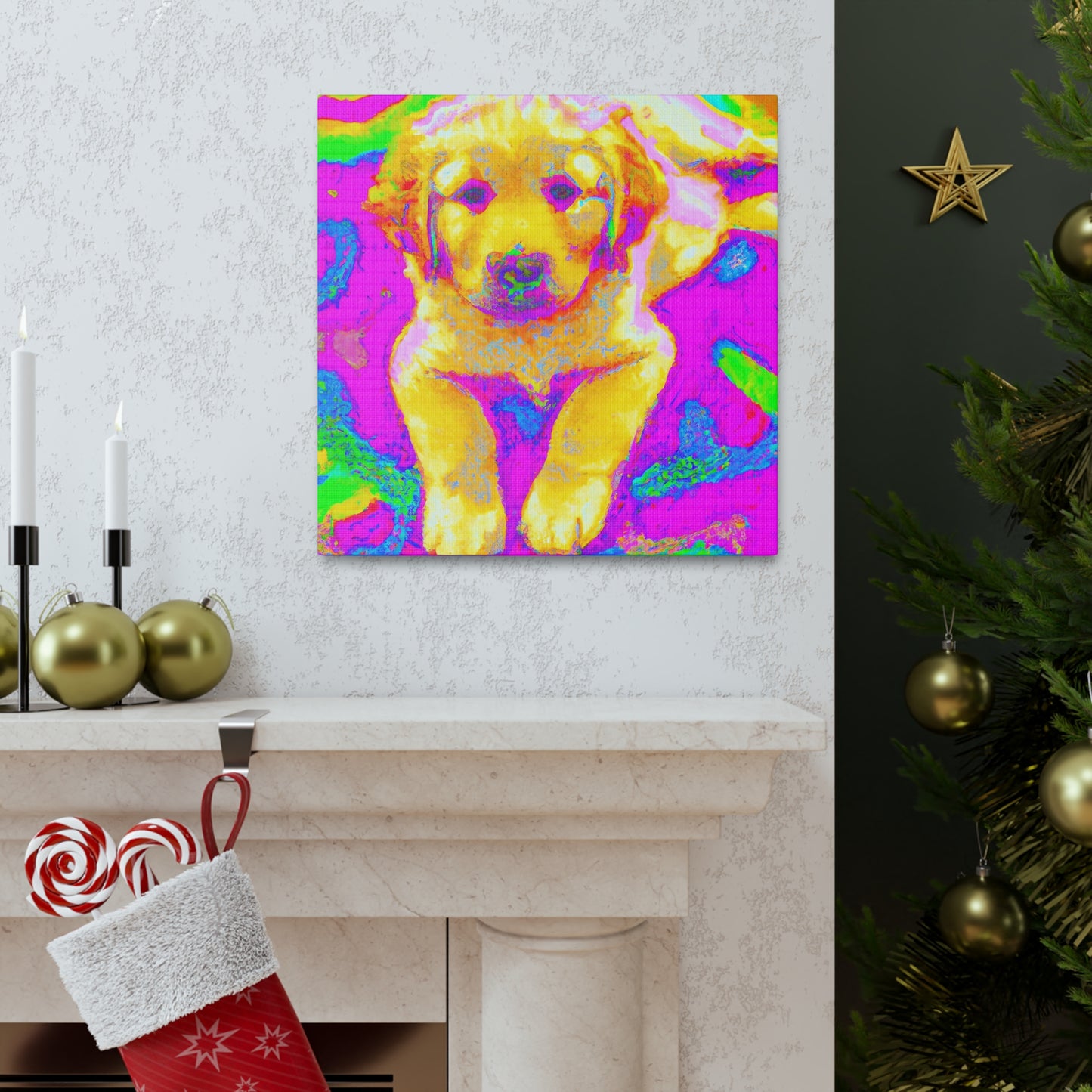 Kingston de la Vexis - Golden Retriever Puppy - Canvas