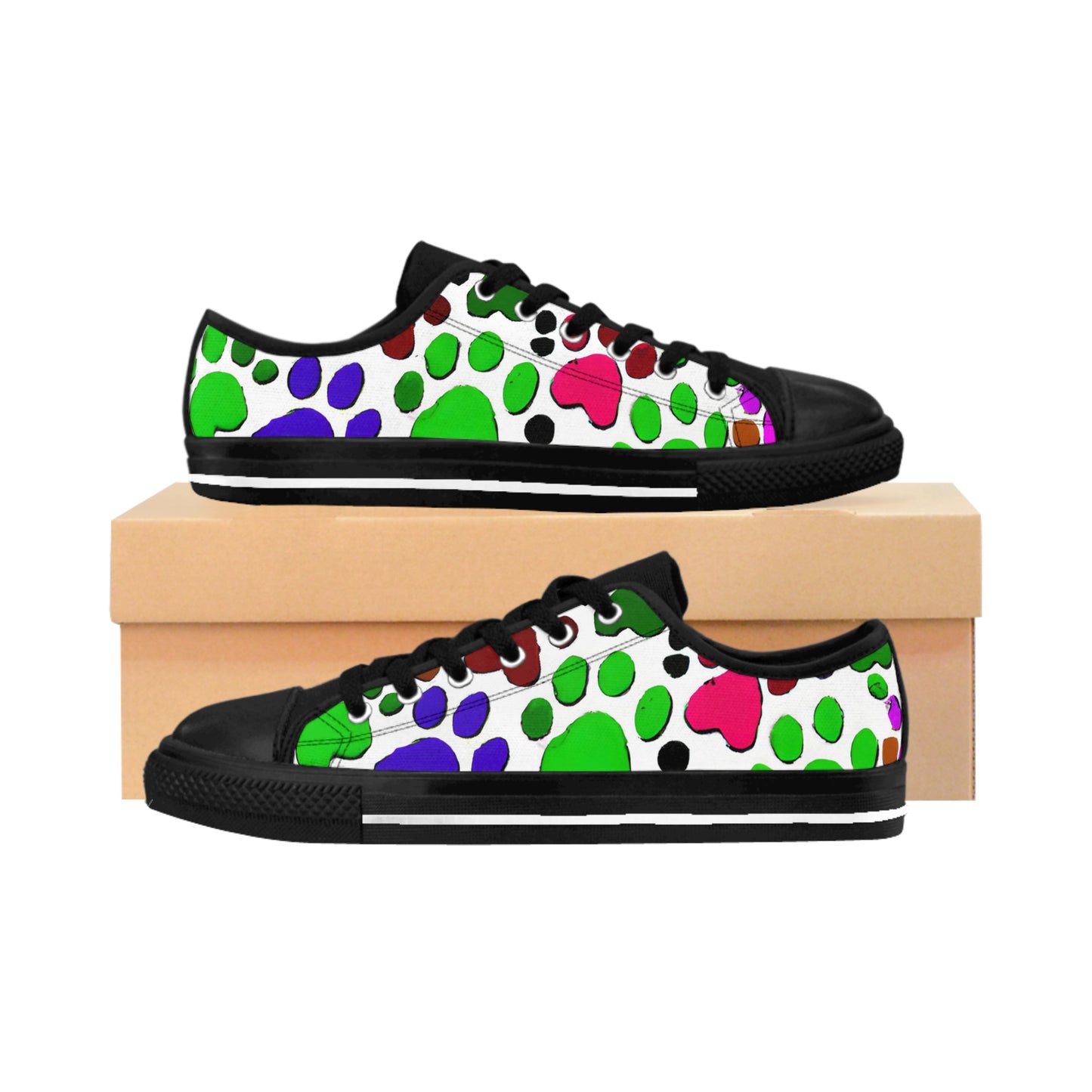 Chanteur Chaussures - Paw Print - Low-Top