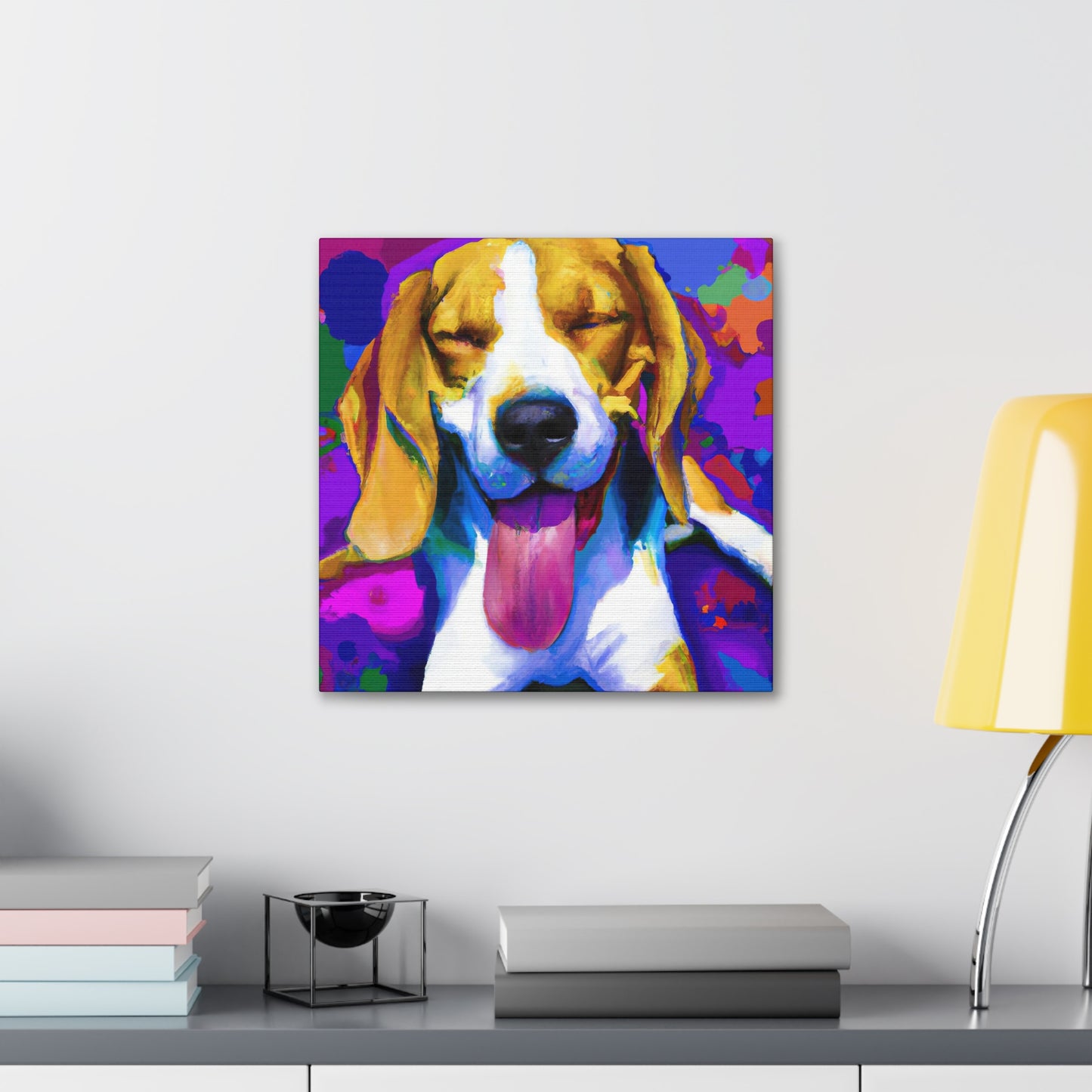 Gwendolynne the Noble Artist - Beagle Puppy - Canvas