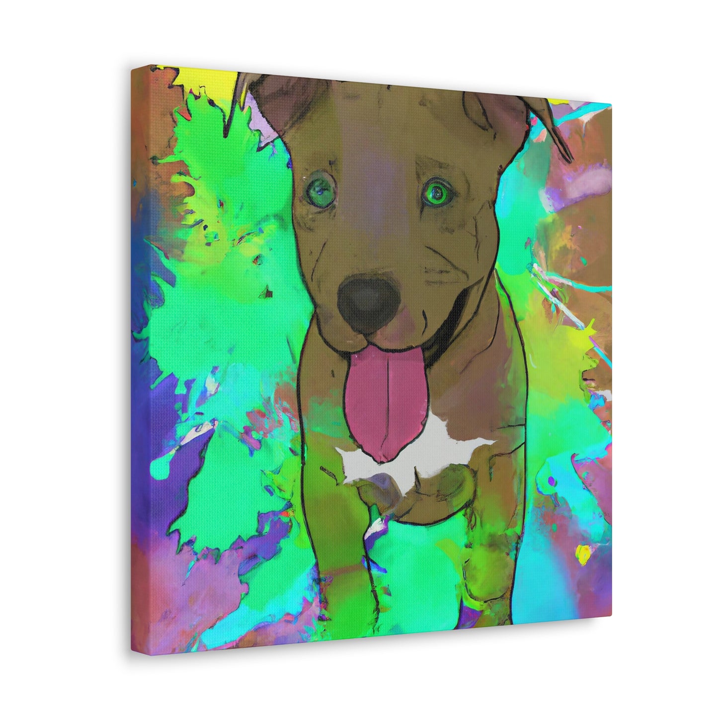 Kingston Viscounteau - Pitbull Puppy - Canvas