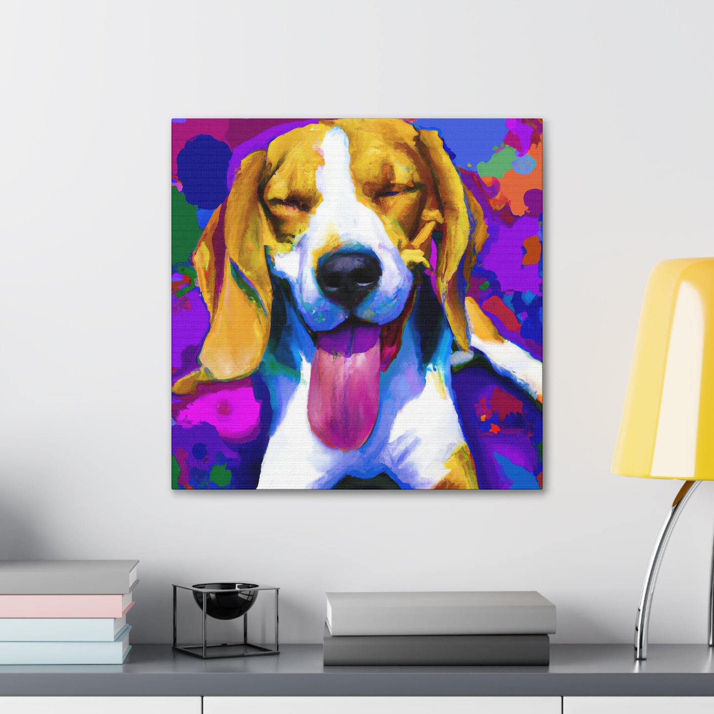 Gwendolynne the Noble Artist - Beagle Puppy - Canvas