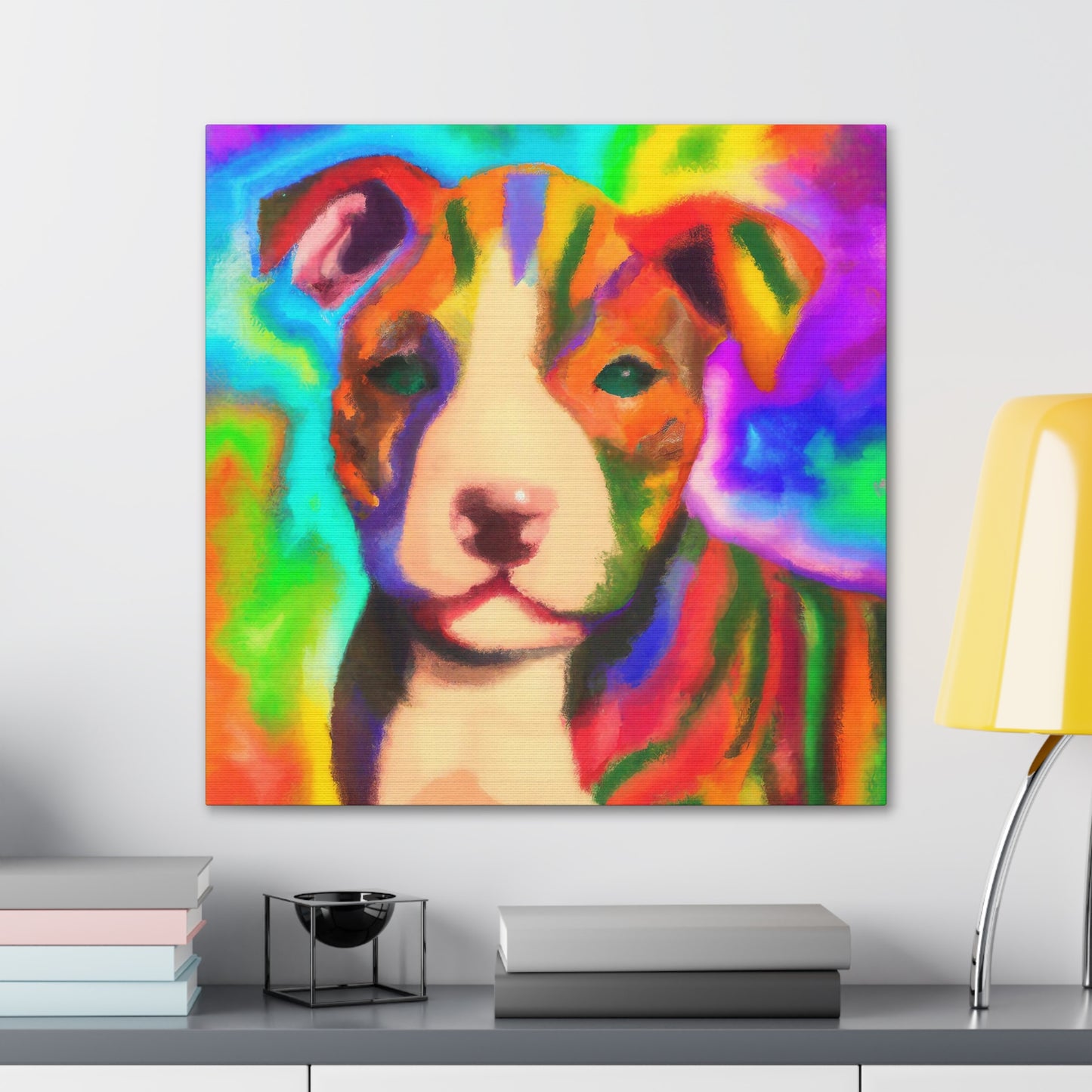 Countess Aurora Delacroix - Pitbull Puppy - Canvas