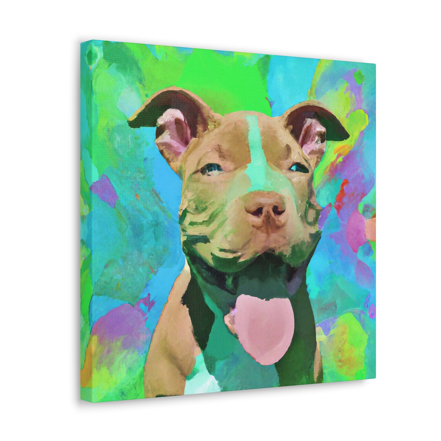 Princella Solamae - Pitbull Puppy - Canvas