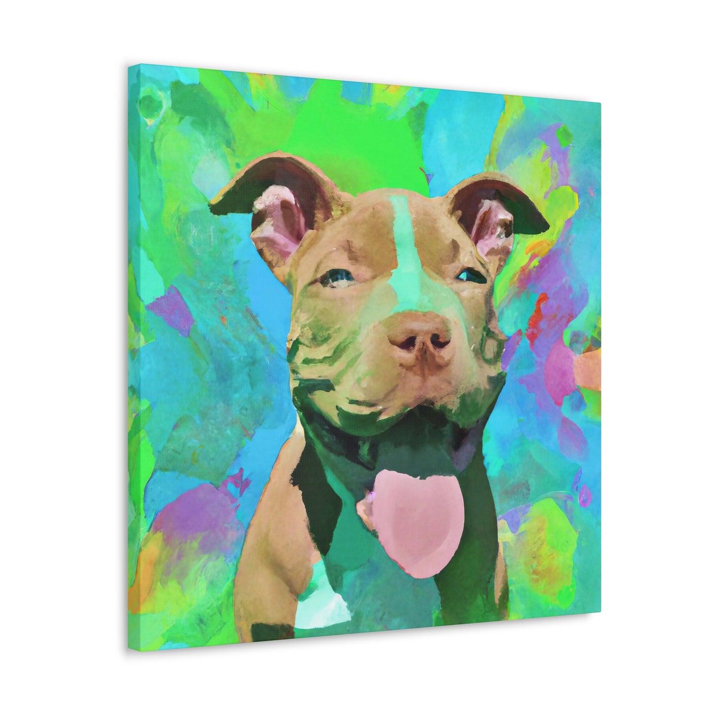 Princella Solamae - Pitbull Puppy - Canvas