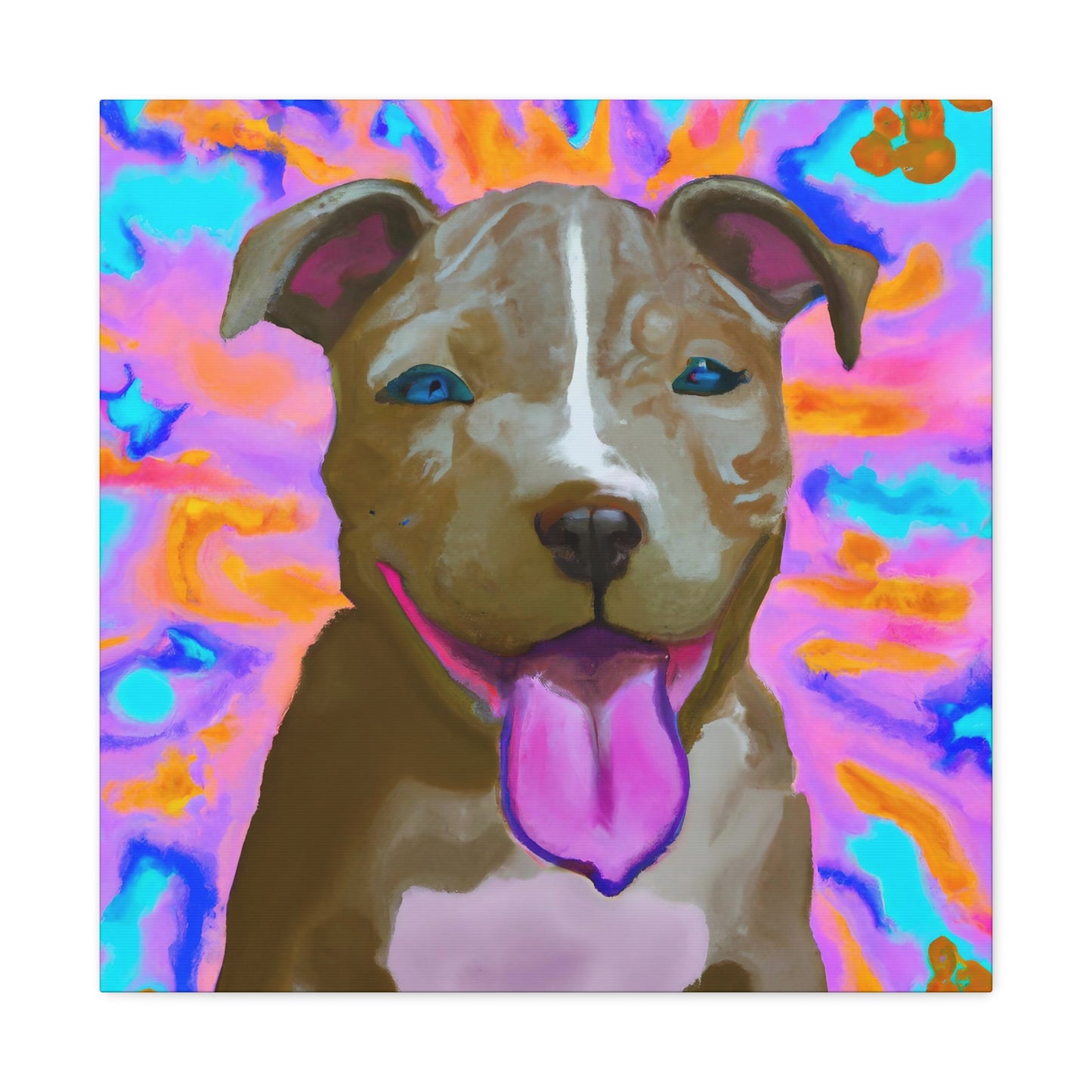 Prince/Princess Castellano of Italy - Pitbull Puppy - Canvas