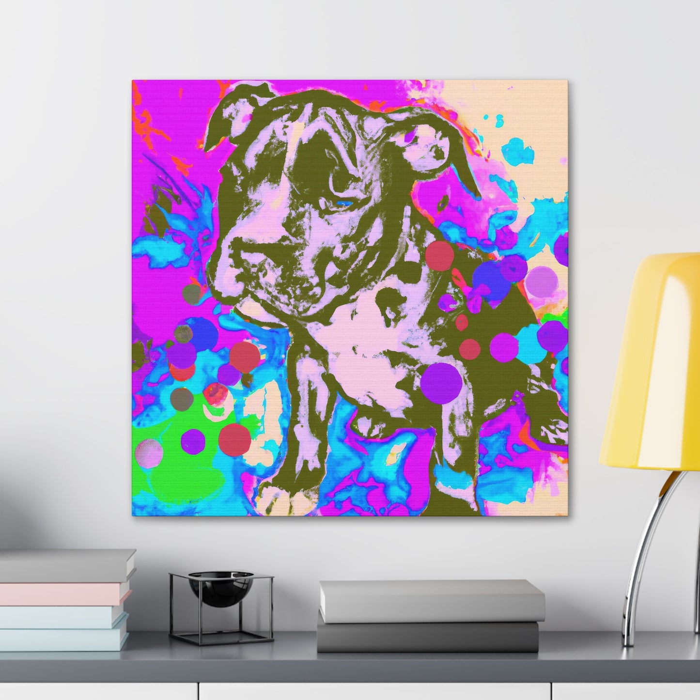 Augustine de Valois - Pitbull Puppy - Canvas