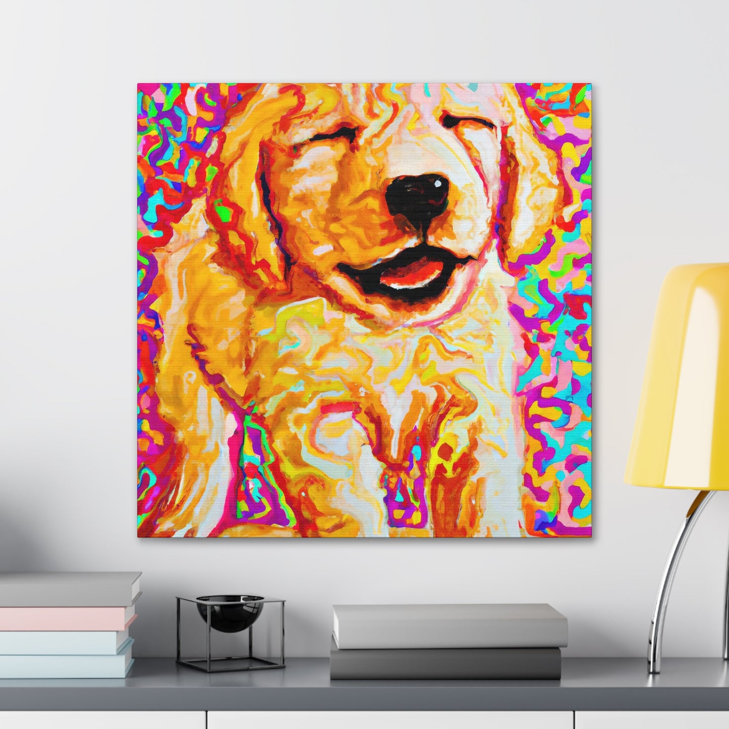 Prince Abilio de Iadesi. - Golden Retriever Puppy - Canvas