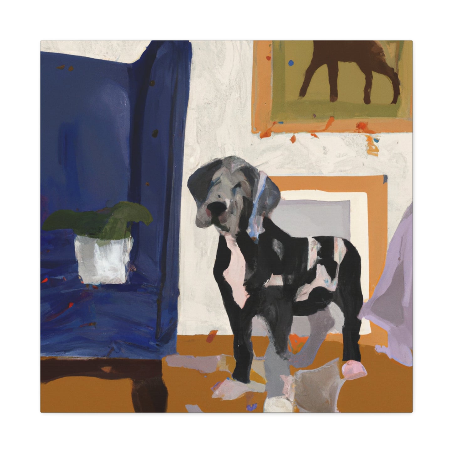 Countess Lanessa d'Argovon (Great Dane) - Canvas