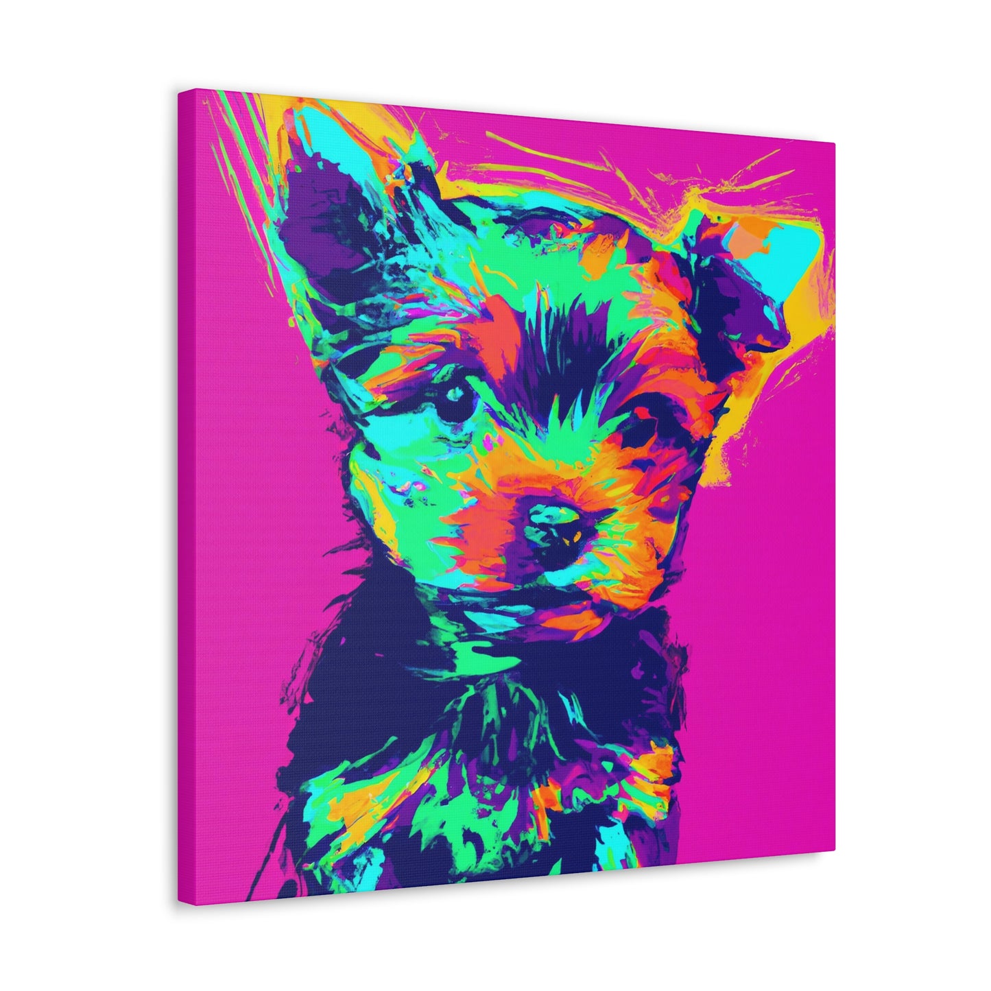 King Morgon of Gwent - Yorkie Puppy - Canvas