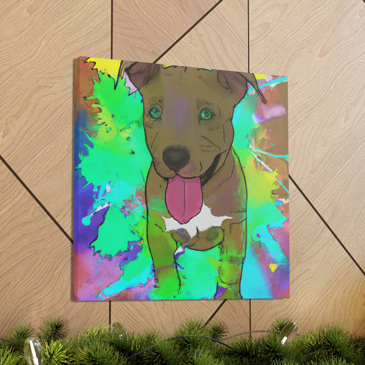 Kingston Viscounteau - Pitbull Puppy - Canvas