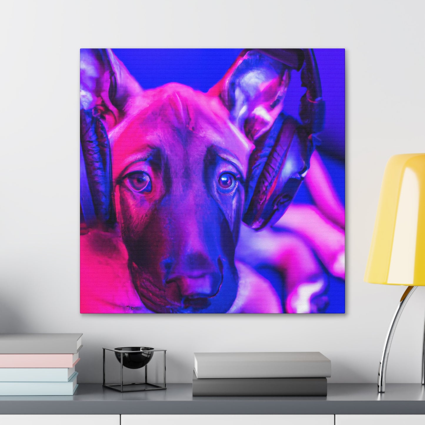 The Countess Adelaide Valerian leDuc - Belgian Malinois - Canvas